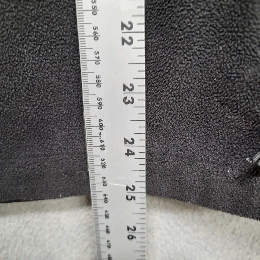 The North Face Men Jacket S Black Logo Embroidery Fleece Jacket